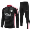 Paris Saint-Germain Quarter-Zip Sweat de Treino 2024-25 Preta
